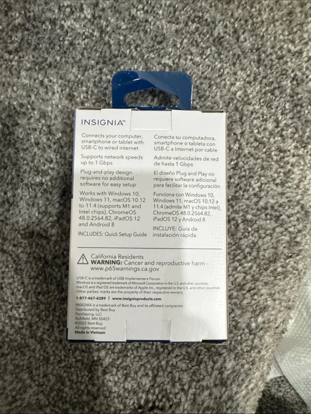 New USB-C to Ethernet Adapter - Gray